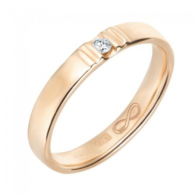 Обручальное кольцо R01-WED-00018-М12947 - Ювелирный бренд Московский ювелирный завод