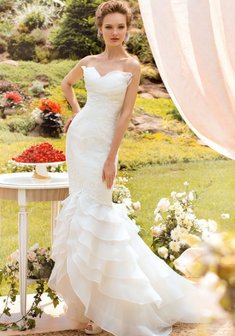 Свадебное платье Ш46316. Силуэт Русалка (Рыбка), длинное со шлейфом.