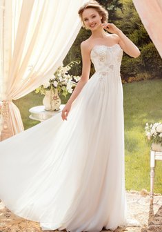 Свадебное платье Ш46317. В греческом стиле, длинное без шлейфа.