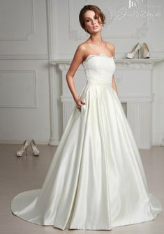 Свадебное платье Т47524. С пышной юбкой, длинное со шлейфом.