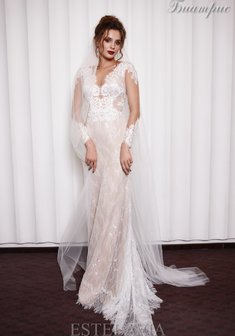 Свадебное платье 172002-E63377. Силуэт Русалка (Рыбка), длинное со шлейфом.